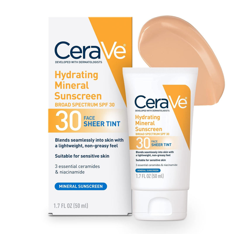 واقٍ شمس معدني مرطب SPF 30 بتركيبة شفافة للوجه